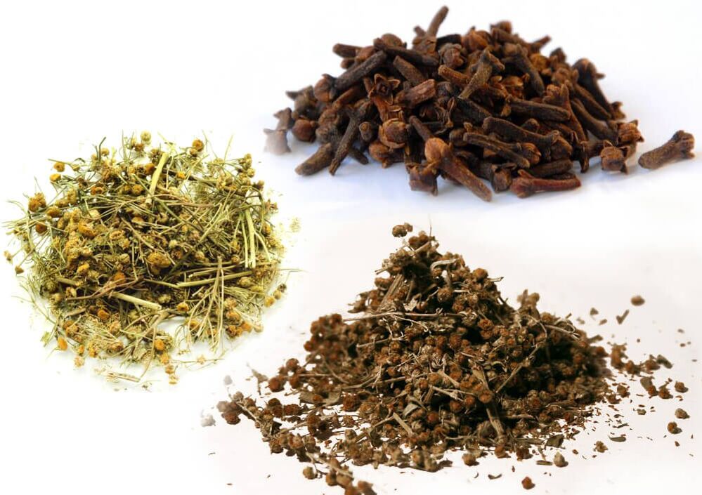 Üres, tansy és szegfűszeg, hogy megszabaduljunk a parazitáktól